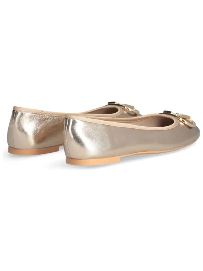 Leder-Ballerinas "Dafne" in Gold>Liu Jo Outlet