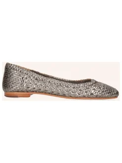 Leder-Ballerinas "Elyssa" in Silber>MELVIN & HAMILTON Outlet