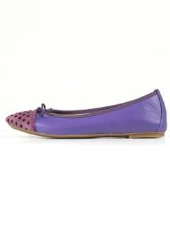 Leder-Ballerinas "Fabella" in Lila>Anna Morellini Outlet