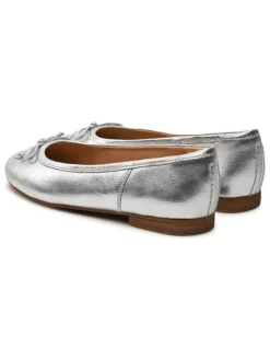 Clarks Ballerinas^Leder-Ballerinas "Fawna" in Silber