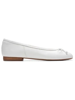 Leder-Ballerinas ''Fawna'' in Weiß>Clarks New