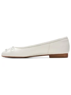 Leder-Ballerinas ''Fawna'' in Weiß>Clarks New