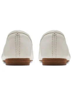 Leder-Ballerinas ''Fawna'' in Weiß><noscript><img width=