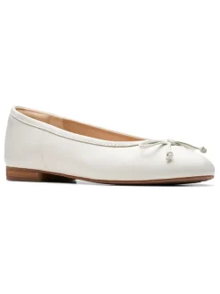 Leder-Ballerinas ''Fawna'' in Weiß><noscript><img width=