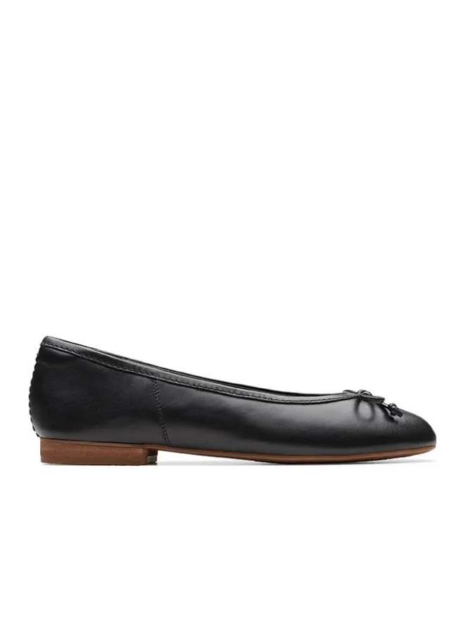 Leder-Ballerinas "Fawna" in Schwarz>Clarks