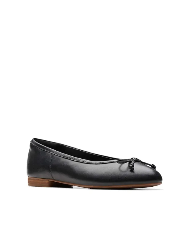 Leder-Ballerinas "Fawna" in Schwarz>Clarks