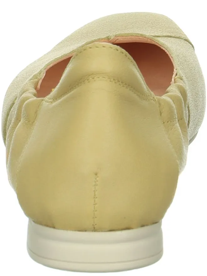 Leder-Ballerinas "Gaudi" in Gelb>Think! Hot