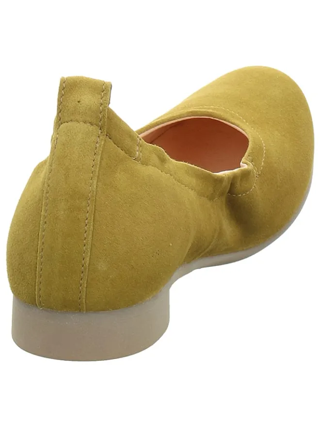 Think! Ballerinas^Leder-Ballerinas "Guad2" in Gelb