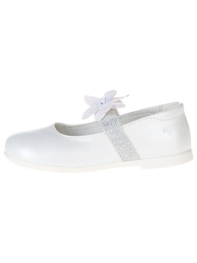 Leder-Ballerinas "Happy dance" in Weiß>Primigi Best