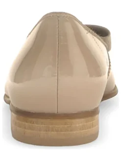 Leder-Ballerinas in Beige><noscript><img width=