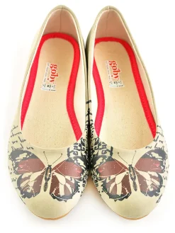 Goby Ballerinas^Leder-Ballerinas in Beige