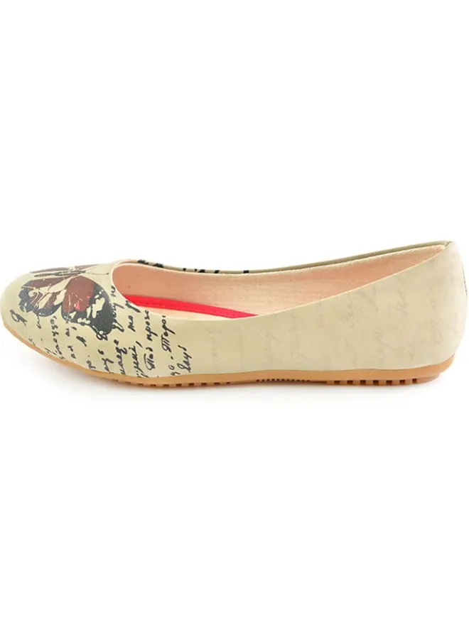 Goby Ballerinas^Leder-Ballerinas in Beige