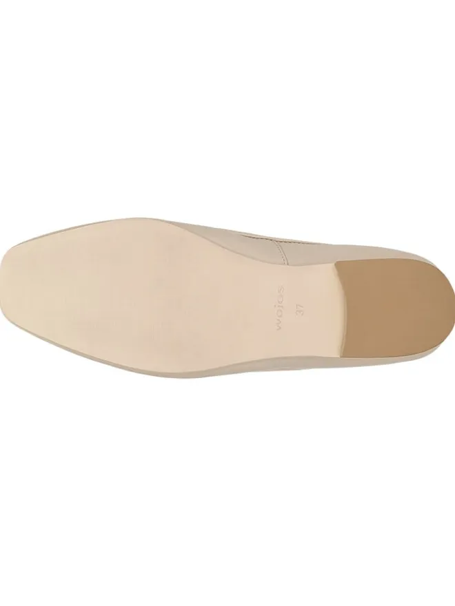 Leder-Ballerinas in Beige>Wojas Online