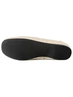 Leder-Ballerinas in Beige><noscript><img width=