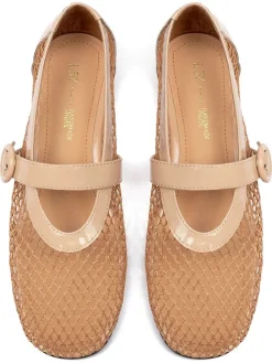 loft37 Ballerinas^Leder-Ballerinas in Beige