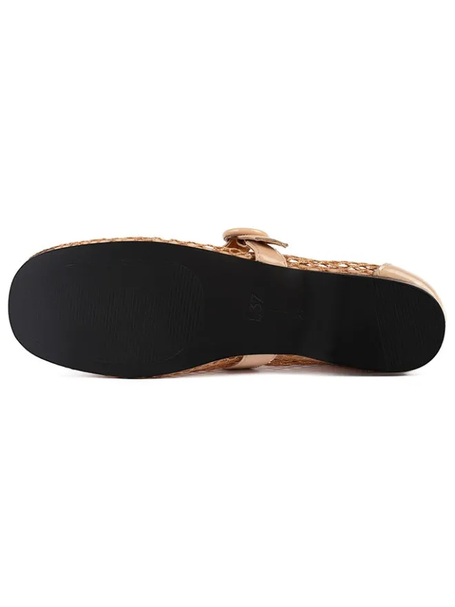 loft37 Ballerinas^Leder-Ballerinas in Beige
