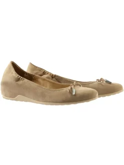 Leder-Ballerinas in Beige>Högl Sale