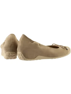 Leder-Ballerinas in Beige><noscript><img width=