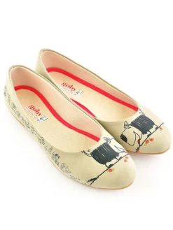 Goby Ballerinas^Leder-Ballerinas in Beige