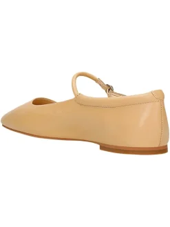 Leder-Ballerinas in Beige><noscript><img width=