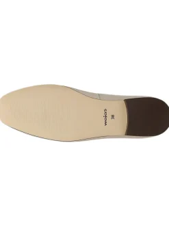 Leder-Ballerinas in Beige><noscript><img width=