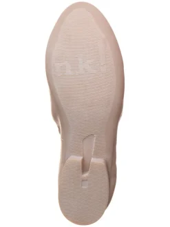 Leder-Ballerinas in Beige><noscript><img width=