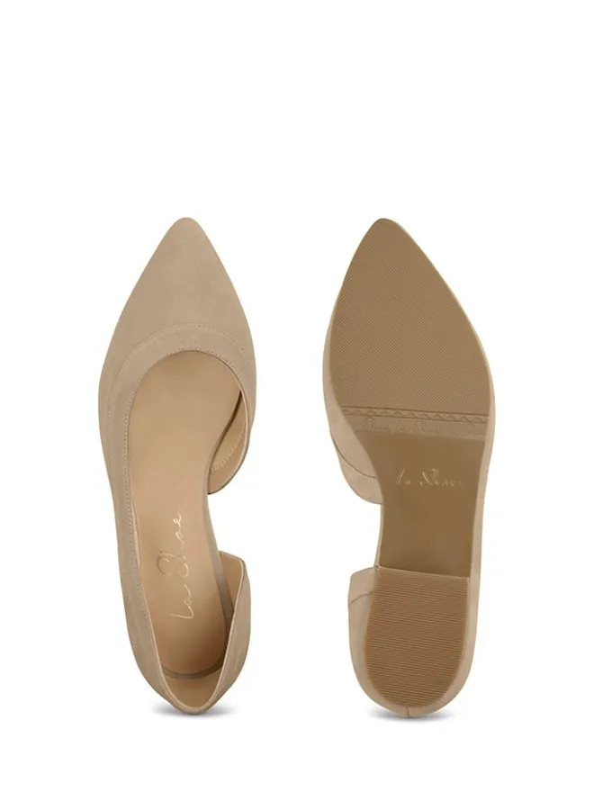 LaShoe Ballerinas^Leder-Ballerinas in Beige