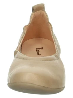 Leder-Ballerinas in Beige><noscript><img width=