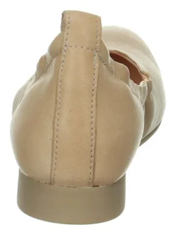 Leder-Ballerinas in Beige><noscript><img width=