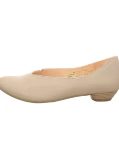 Leder-Ballerinas in Beige>Think! Hot