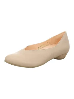 Leder-Ballerinas in Beige>Think! Hot