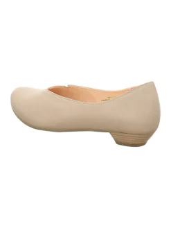 Leder-Ballerinas in Beige><noscript><img width=