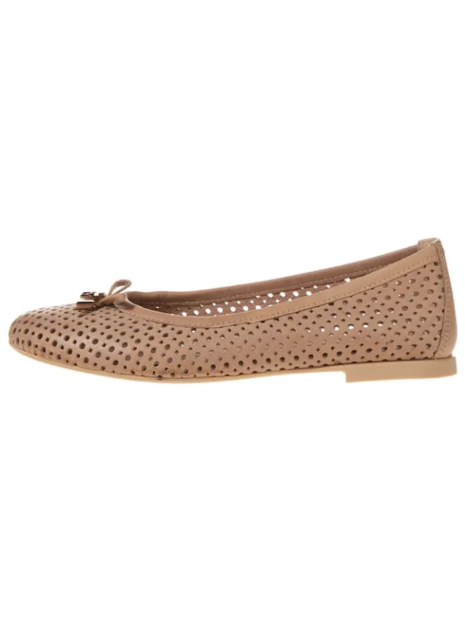 Wojas Ballerinas^Leder-Ballerinas in Beige