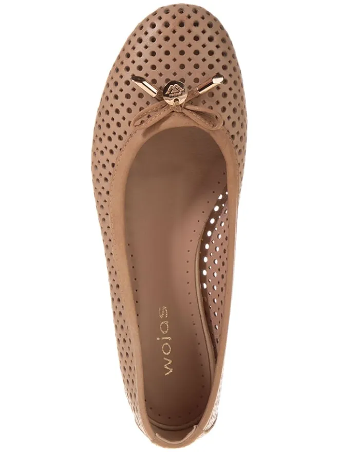 Wojas Ballerinas^Leder-Ballerinas in Beige
