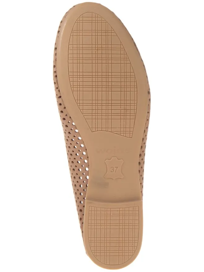 Wojas Ballerinas^Leder-Ballerinas in Beige