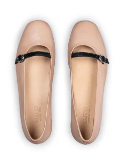 LLOYD Halbschuhe^Leder-Ballerinas in Beige