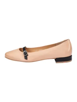 LLOYD Halbschuhe^Leder-Ballerinas in Beige
