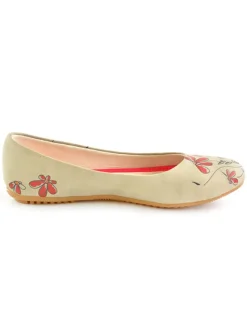 Goby Ballerinas^Leder-Ballerinas in Beige/ Rot