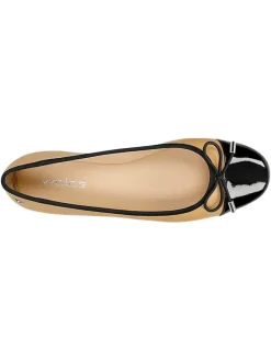 Wojas Ballerinas^Leder-Ballerinas in Beige/ Schwarz