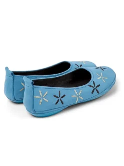 Leder-Ballerinas in Blau>Camper Sale