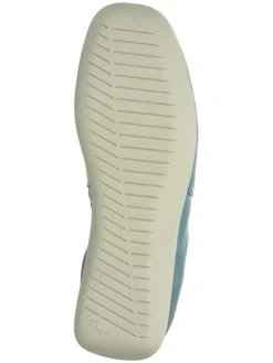 Leder-Ballerinas in Blau><noscript><img width=