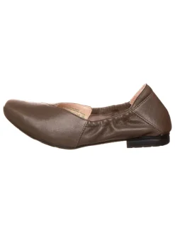 Leder-Ballerinas in Braun>Think! Outlet