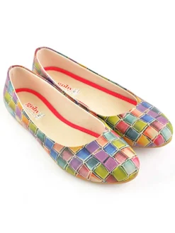 Goby Ballerinas^Leder-Ballerinas in Bunt