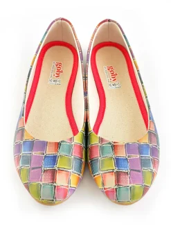 Goby Ballerinas^Leder-Ballerinas in Bunt