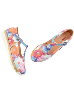 Leder-Ballerinas in Bunt><noscript><img width=