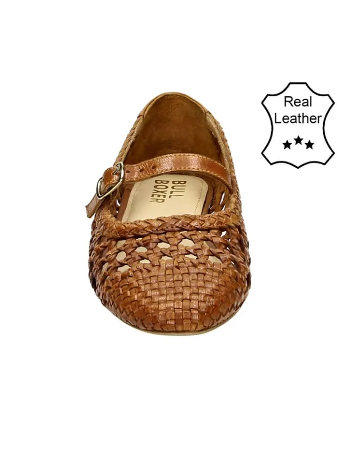 Leder-Ballerinas in Cognac>Bullboxer Outlet
