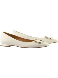 Leder-Ballerinas in Creme>Högl Sale