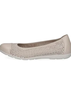 Caprice Ballerinas^Leder-Ballerinas in Creme