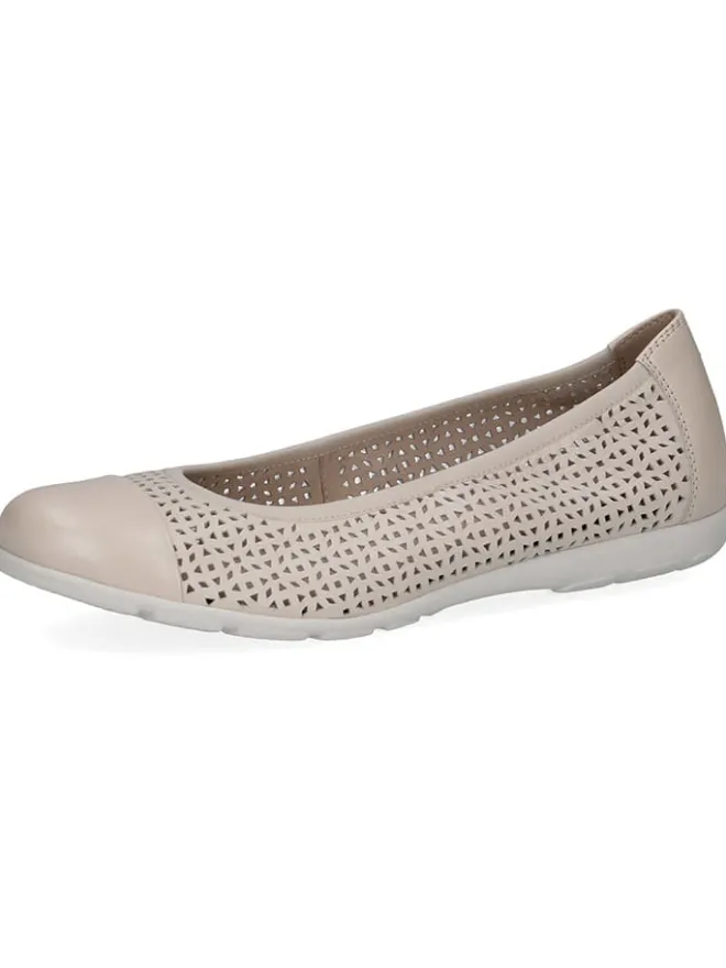 Caprice Ballerinas^Leder-Ballerinas in Creme