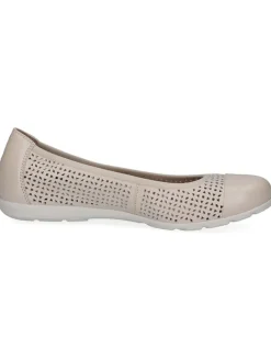 Caprice Ballerinas^Leder-Ballerinas in Creme